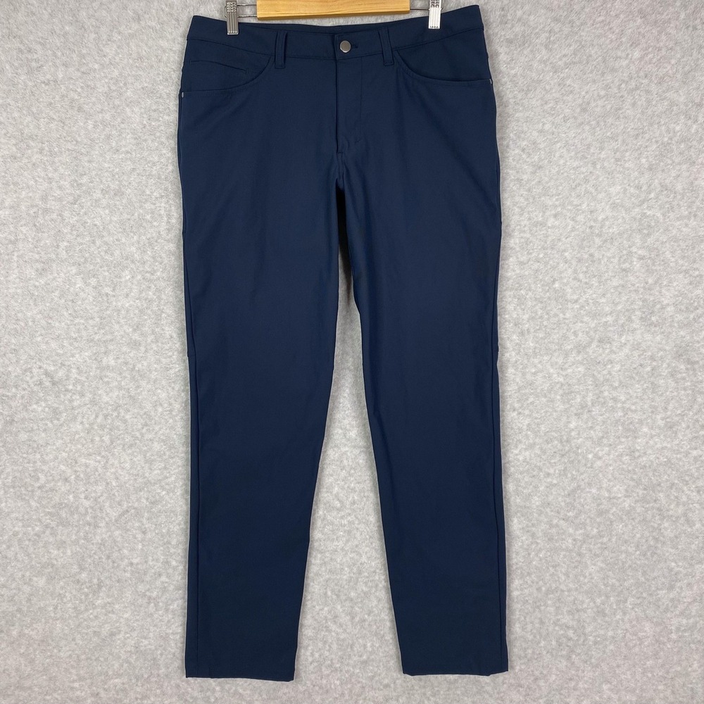 Lululemon Pants Mens 34 True Navy Blue ABC Classic Performance Chino‎